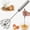 M, variant on Semi-Automatic Hand Push Whisk, Stainless Steel Rotary Egg Beater & Milk Frother, Effortless Push-Down Mixer Blender for Baking, Cooking, Coffee & Batter, No Required (large, 13.6-Inch)