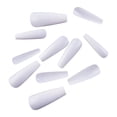 thumbnail image 1 of 100pc Of Matte Ballet Fake Nails Long Nail Art Patches Full Frosted Nail Box, 1 of 2