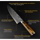 thumbnail image 5 of Chef Cuchillo Profesional, Cuchillo de Cocina Afilado de Acero Inoxidable de Alto Carbono de 8 Pulgadas, Cuchillo de Corte Láser Damasco con Mango Ergonómico, 5 of 7