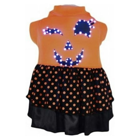UPC: 0858342105316 | Pet Life ® LED Lighting Halloween Dress Hooded Dog Costume Sweater w/ Included Batteries