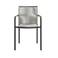 thumbnail image 5 of Modway Serenity Aluminum Outdoor Patio Armchairs in Light Gray (Set of 2), 5 of 7