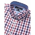 thumbnail image 2 of sogami Men's Gingham Shirt Casual Long Sleeve Button Down Plaid Shirt Regular Fit, 2 of 8