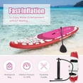thumbnail image 5 of Goplus 10.5’ Inflatable Stand Up Paddle Board SUP W/Carrying Bag Aluminum Paddle Pink, 5 of 11