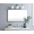 thumbnail image 2 of Soft corner metal rectangular mirror 24x40 inch in Silver, 2 of 5