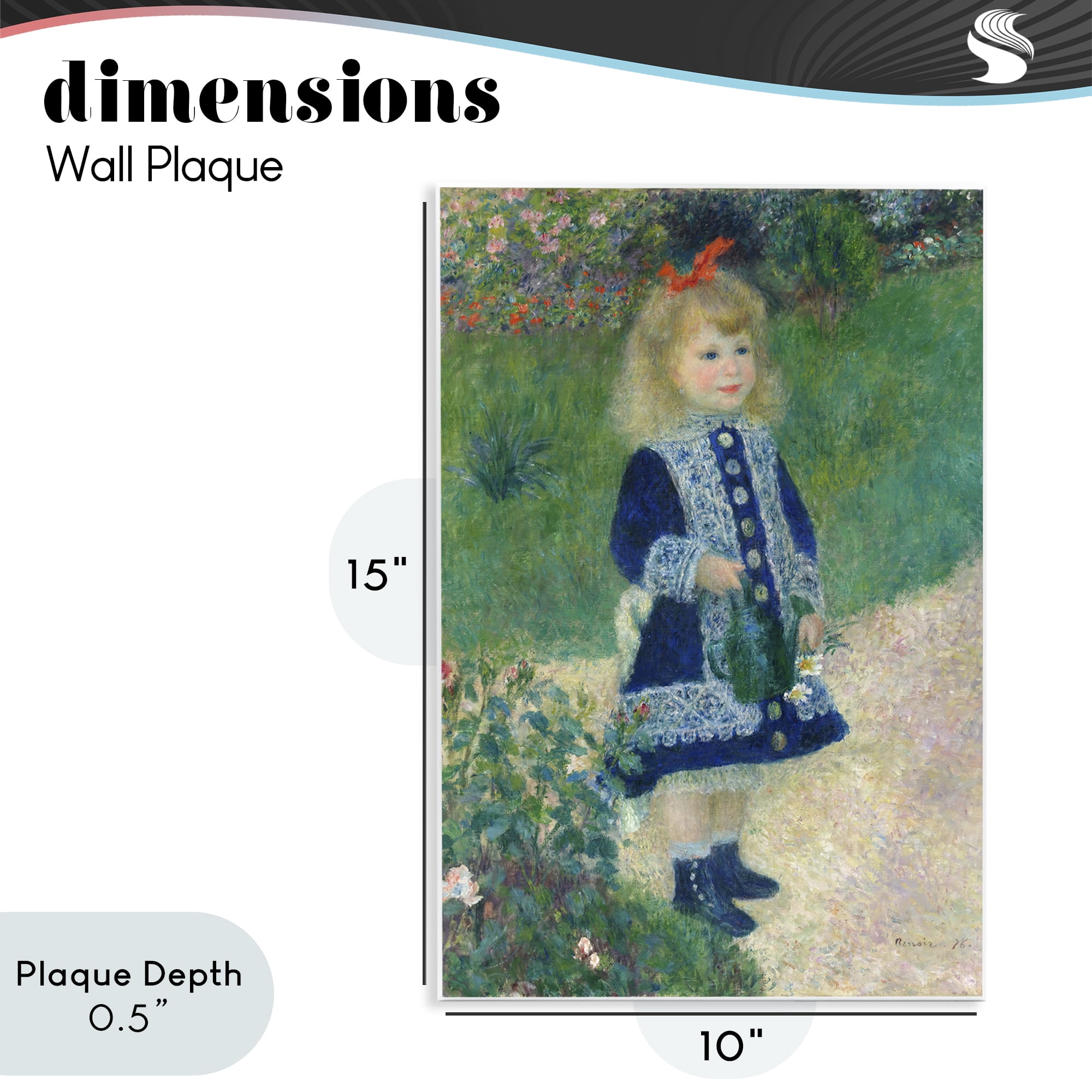 Stupell Industries Girl With Watering Can Wall Plaque Art, design by Tina LeCour
