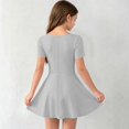 thumbnail image 5 of ATOGUTA Athletic Dress for Girls Gray Ruffle Summer Dresses Cute Birthday Party Princess Sundress 5T-15, 5 of 7