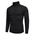 thumbnail image 3 of COOFANDY Men's Slim Fit Turtleneck Sweater Casual Basic Knitted Long Sleeve Pullover Sweater, 3 of 10