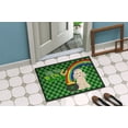 thumbnail image 4 of Toy Cream Poodle St. Patrick's Day Indoor or Outdoor Mat 24x36 36 in x 24 in, 4 of 5
