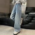 thumbnail image 3 of JLMSPLWG Girls Size 8 Jeans Teen Girl Pants Pantalones De Invierno Para Mujer Navy Sweatpants 12 to 18 Month Girl Clothes for 10 Year Old Girls 4t, Blue 11-12 Years, 3 of 8