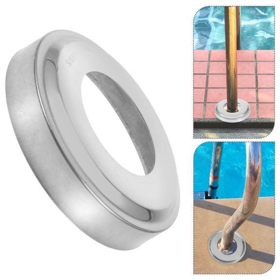 BESTOYARD Pool Handrail Cover Stainless Steel Plated Silver for Inground Pools Versatile and Durable