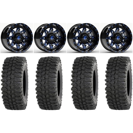 Fuel Lethal Blue 15 Wheels 32 BDC Tires Can-Am Commander Maverick Renegade Outlander Defender