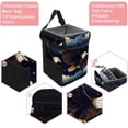 thumbnail image 2 of Bird Foldable Car Trash Can with Lid, Leak-proof and Hanging Storage Bag - Car Garbage Can for Organization on-the-Go, 2 of 6