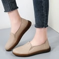 thumbnail image 5 of Beige Ladies Comfortable Flats Round Toe Breathable Upper For Casual And Indoor Wear, 5 of 9