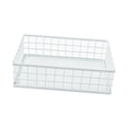 thumbnail image 1 of Cesta de almacenamiento de escritorio, bandeja de almacenamiento de rejilla de hierro, organizador portátil, caja de almacenaje de malla, contenedores blanco perfecl Cesta de almacenamiento de escritorio, 1 of 8