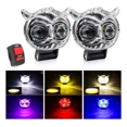 thumbnail image 1 of Par Faros Led Auxiliares Lupa Para Moto Auto 80w, 1 of 8