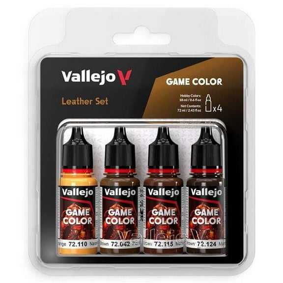 Vallejo Game Color Leather Paint Set