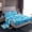 Blue, variant on Feelyou Watercolor Flower Women Twin Sheet Sets, Pink Cherry Blossoms Twin Fitted Sheet, Artwork Style Flat Sheet, Luxury Bedroom Decor, 3-Piece
