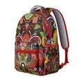 thumbnail image 3 of Colorful Vintage Paisley Students Backpack Chic Boho Floral Design with Abstract and Decorative Paisley Print, Lightweight and Durable for School, 3 of 5