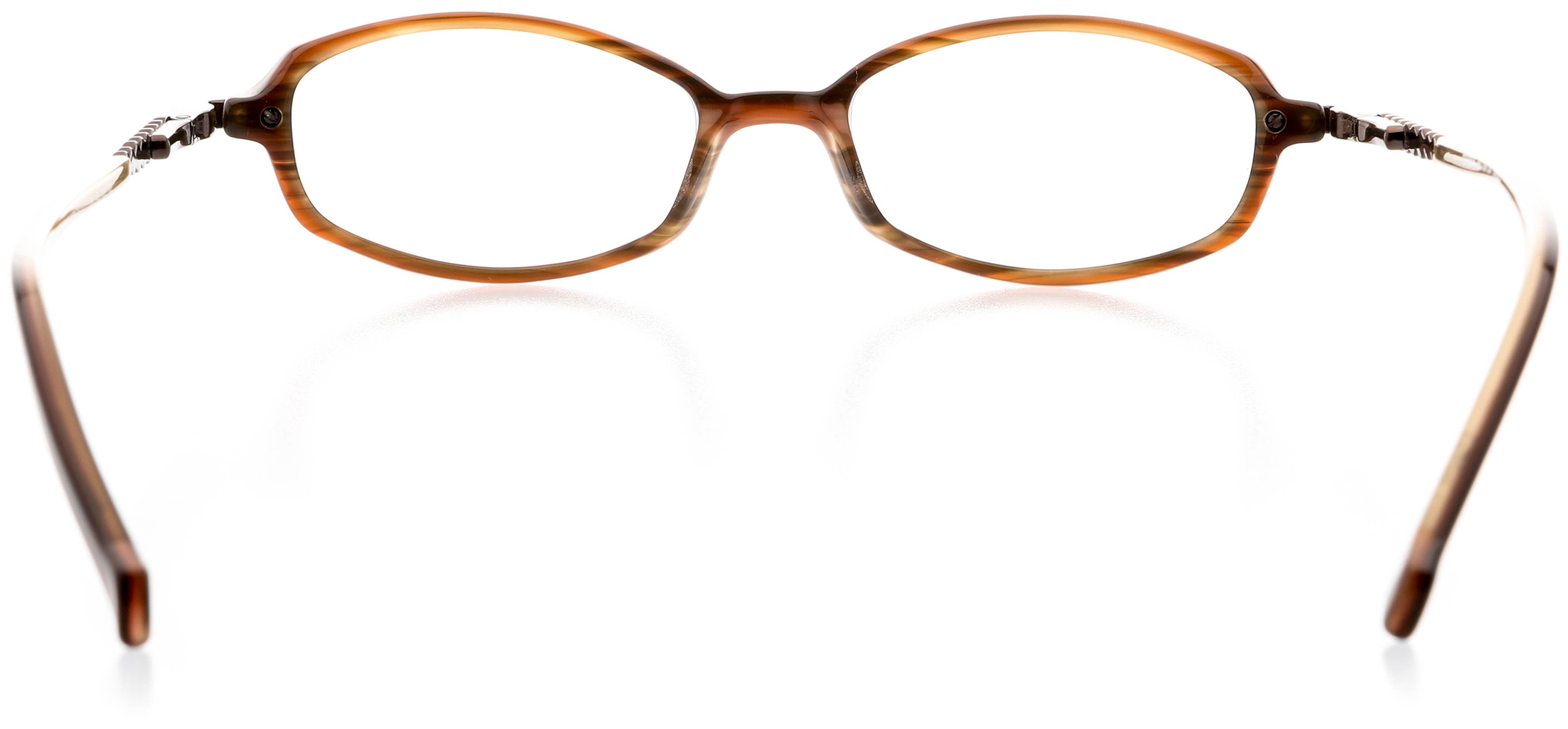 Womens Optical Eyewear - Oval Shape, Plastic Full Rim, Hazel