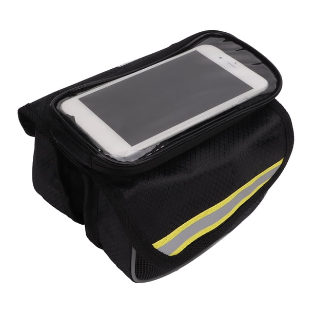 Bolsa para teléfono de bicicleta tela de nailon 600D película transparente de TPU resistente a los golpes bolsa con marco de bicicleta de alta seguridad para teléfono de 48 ANGGREK Otros