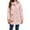 Pink, variant on Dvprdro Women's Fashion Fleece Parka Cotton Jacket Casual Long Sleeve Hooded Outdoor Rushing Jacket Waterproof Windproof Windbreaker Outwear Coat