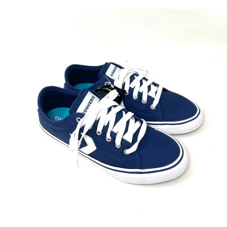 CONVERSE STAR PERLA Navy Canvas Skateboard Low Sneakers 665317C