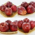 thumbnail image 4 of 6 Pcs Fake Apples, Artificial Delicious Apples for Decoration Kitchen, Lifelike Fruits Model Red Apples for Home Wedding Party Decoration, Realistic Faux Fruits Simulation Decor, 4 of 7