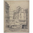 thumbnail image 3 of Ferdinand Boberg 12x14 Black Modern Framed Museum Art Print Titled - Angle of Rue D'Aboukir and Place Des Victoires (1926), 3 of 5