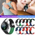 thumbnail image 4 of Cinta De Repuesto De Silicona Universal De 22 Mm Para Tabletas Deportivas Masculinas Con Samsung, Huawei, Amazfit, Xiaomi, Jiaming, Fossil, Ticwatch Cinta De Repuesto Para Reloj Inteligente Eigraketly EL017379-10, 4 of 5
