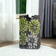 thumbnail image 6 of Yayeee Freestanding Laundry Hamper with Handle Collapsible Large Storage Basket for Clothes, Gray Floral, 6 of 7