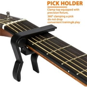 Guitar Capo, 2 Pack Quick Change Key Guitar Capo For Acoustic Electric Classical Guitar, Black
