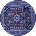 thumbnail image 1 of Ahgly Company Indoor Round Persian Blue Traditional Area Rugs, 8' Round, 1 of 4
