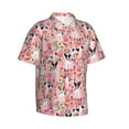 thumbnail image 2 of Rat Terrier Dog Floral Flower Men'S 3d Print Casual Button Down Shirts, Novelty Hawaiian Short Sleeves M, 2 of 7