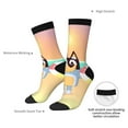 thumbnail image 4 of Silaia Bluey Print Adult Socks, Athletic Socks, Mens and Womens Crew Cushion Socks,Work Athletic Running Socks,Casual Breathable Socks, 4 of 6
