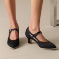 thumbnail image 6 of Mary Jane Heel Strap Dress Shoes for Autumn Party Women, 6 of 9