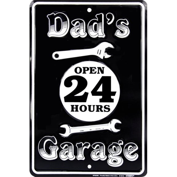 Dad's Garage Tin Sign - 8x12