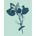 thumbnail image 2 of Vision Studio 12x14 White Modern Wood Framed Museum Art Print Titled - Indigo and Mint Botanical Study V, 2 of 4