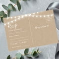 thumbnail image 2 of Koyal Wholesale Rustic String Lights RSVP Postcards, 4 in x 6 in, White, 56 Count, 2 of 5