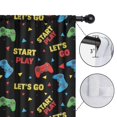 thumbnail image 4 of Blackout Kids Curtains,Multicolor Controllers Games Text Black Pattern Childrens Insulated Curtains Set Of 2,Bedroom Essentials,Toddler Room Decor 42"x84", 4 of 5