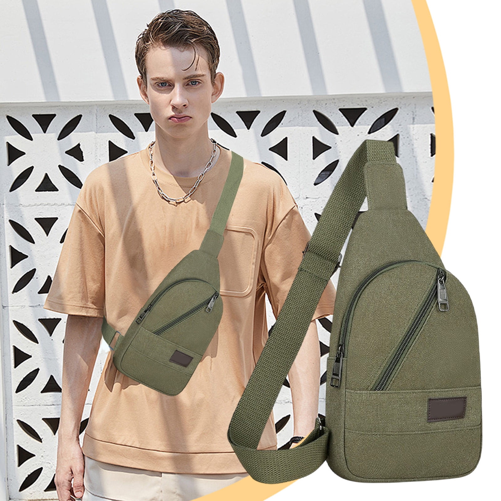 Hippie Floral Tribal Folk Style Sling Backpack for Women Men 