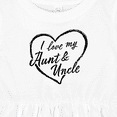 thumbnail image 4 of Inktastic I Love My Aunt and Uncle in Black Chalk Heart Girls Baby Dress, 4 of 5