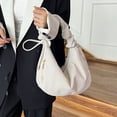 thumbnail image 6 of husxh Women Corduroy Hobo Handbag Ruched Shoulder Bag Adjustable Strap Slouchy Tote Bag with Zipper Hobo Purse for Work Travel, 6 of 7