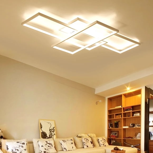 Modern LED Ceiling Light, Dimmable LED Flush Mount Ceiling Lights with Remote Control, 3-Color Ceiling Lamp for Living Room Bedroom