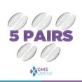 thumbnail image 5 of GMS Optical 1.3mm Ultra-Thin / 18mm Long Length - Anti-Slip Adhesive Contoured Silicone Eyeglass Nose Pads with Super Sticky Backing for Glasses, Sunglasses, and Eye Wear (5 Pair)(Clear), 5 of 7