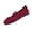 21# Deep Red, variant on Women's Mary Jane Flats Breathable Knit Elastic Strap Comfort Soft Sole Casual Walking Shoes,Navy,41