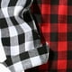 thumbnail image 4 of Blusa de manga larga con capucha para hombre, estilo informal, a cuadros, con botones y capucha, de poliéster, 4 of 4