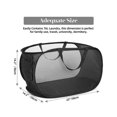 thumbnail image 4 of Cateissary Soporte para cesta de lavandería plegable reforzado con marco de acero resistente, versátil en cesta para ropa sucia Almacenamiento y organización del hogar Beige, 4 of 6