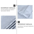 thumbnail image 4 of Raindrops Canvas Waterproof Tarpaulin Sun Cover for Outdoor (300X200CM), 4 of 7