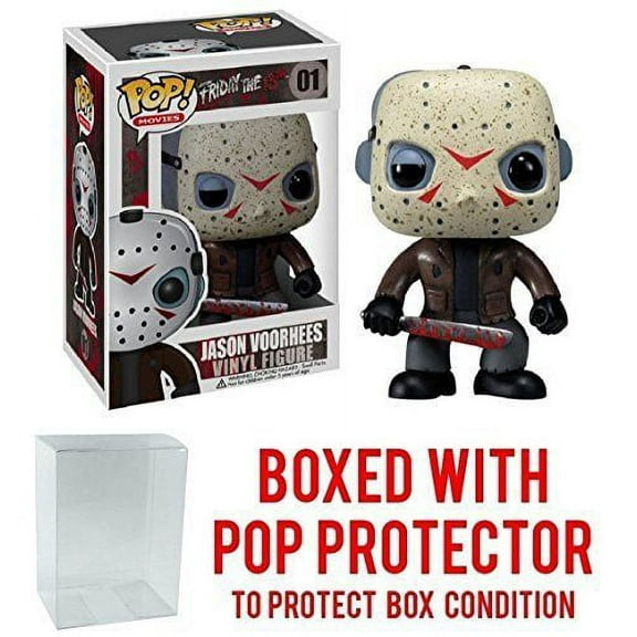 Funko Pop! Movies: Friday the 13th - Jason Voorhees Vinyl Figure (Bundled with Pop BOX PROTECTOR CASE)