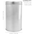 thumbnail image 5 of Solstice Double Seal Tea Canisters (4-Pack, Small); Round Metal Containers with Interior Seal Lid, 5 of 7